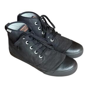 BANGS Black High Top Unisex Tennis Shoes Men's Size 7.5 Women's 9 Tripple Black